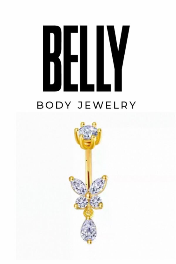 Butterfly Drop Belly Ring