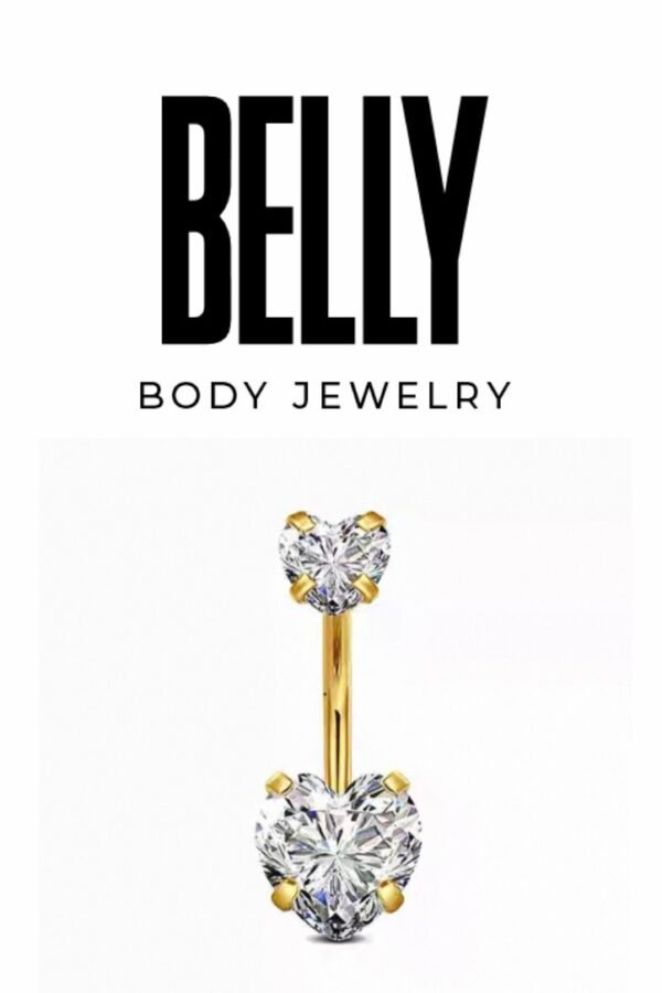 Heart Duo Belly Ring
