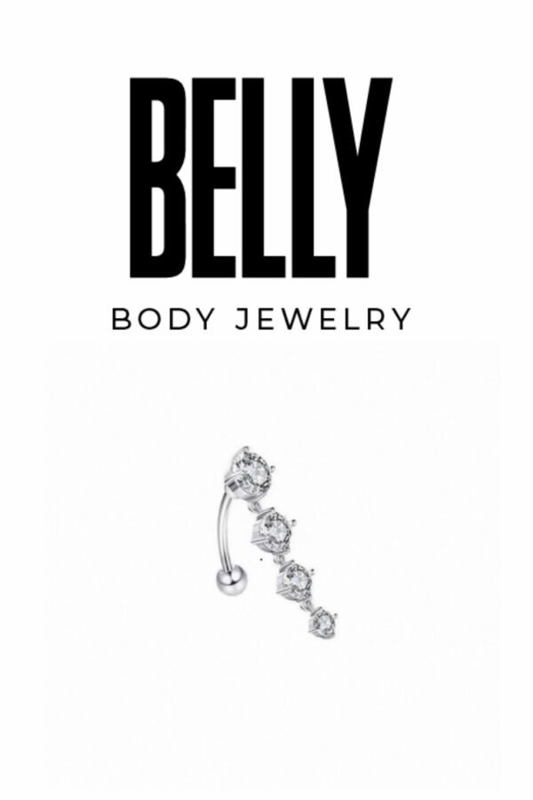 Falling Gems Belly Ring