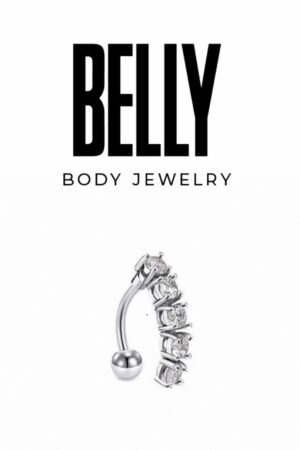 Glitter Curve Belly Ring