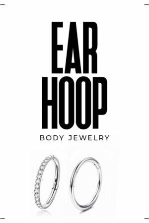 Pave-Pure Clicker Ear Hoop Set