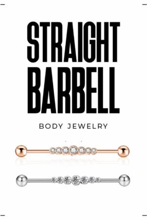 Crystal-Cluster Straight Barbell Set