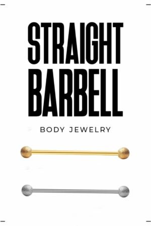 Textured Ball Straight Barbell Set