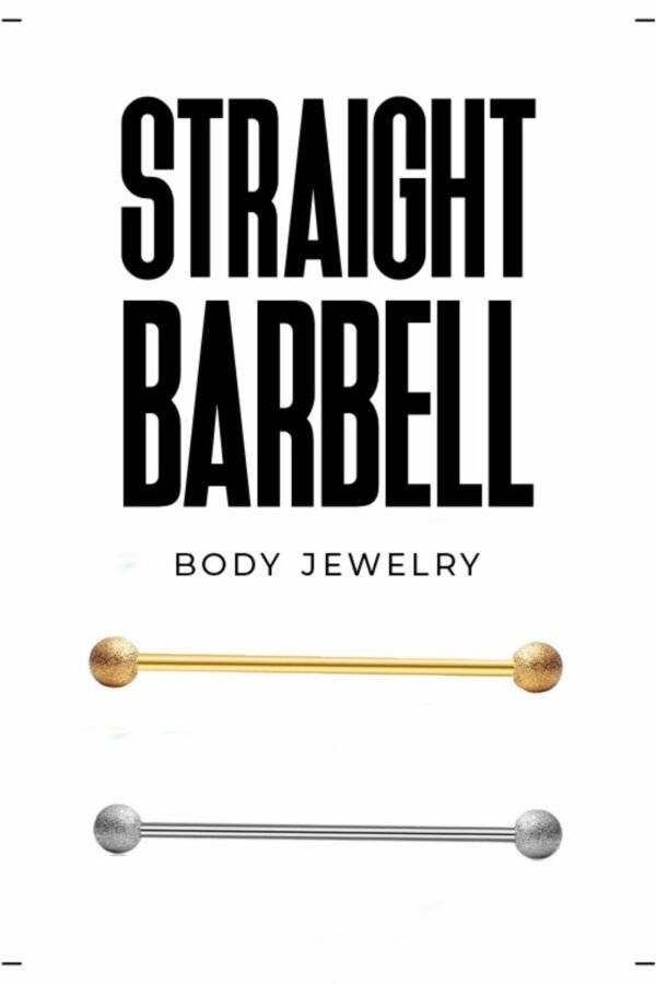 Textured Ball Straight Barbell Set