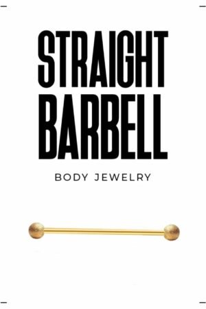 Textured Ball Straight Barbell Set