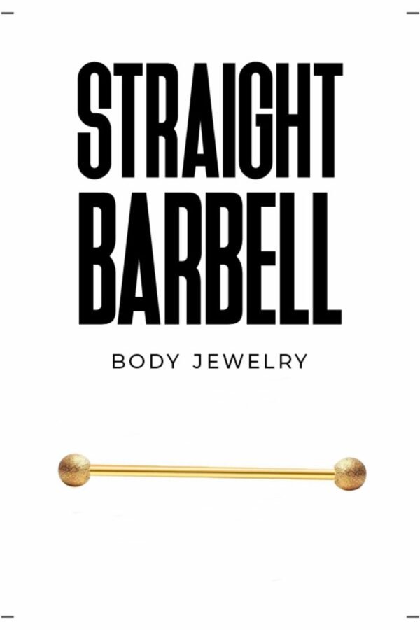 Textured Ball Straight Barbell Set