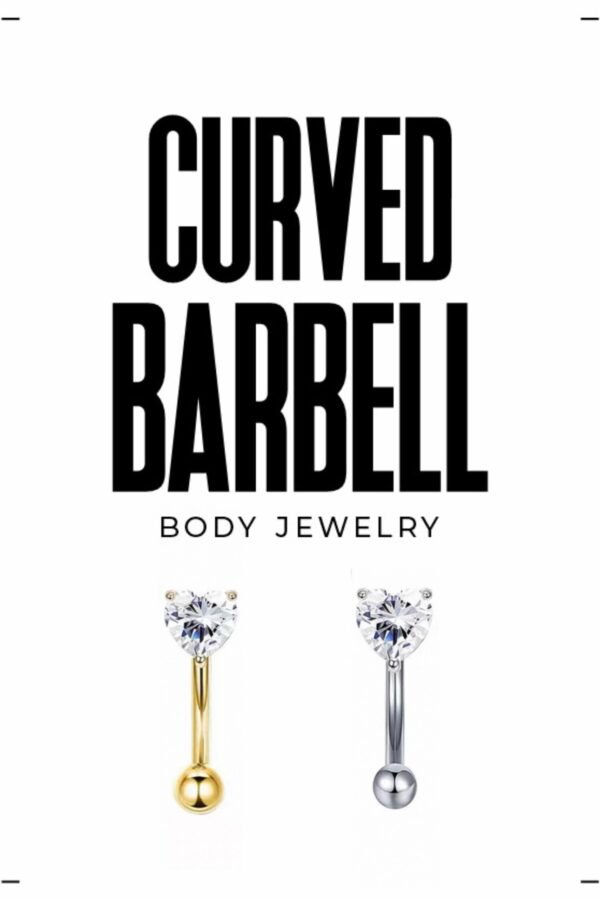 Heart Curved Barbell Set