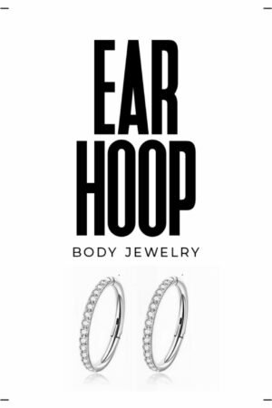 Pave Clicker Ear Hoop Set