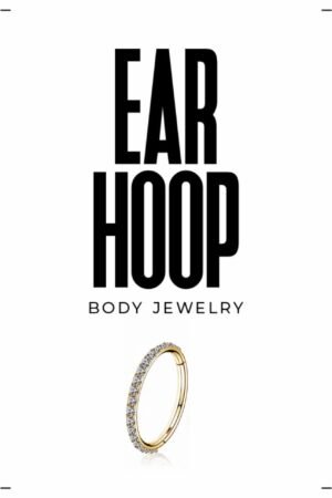 Pave Clicker Ear Hoop
