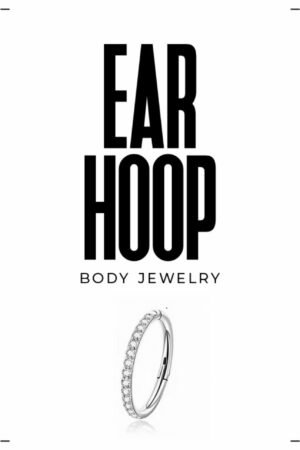 Pave Clicker Ear Hoop