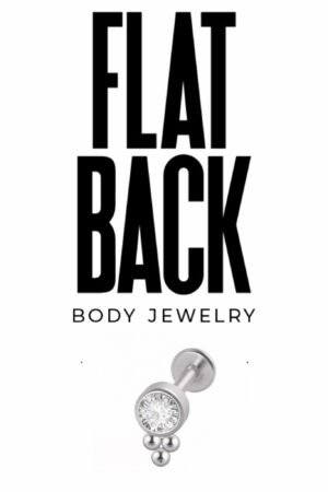 Crystal Dangle Balls Flat Back