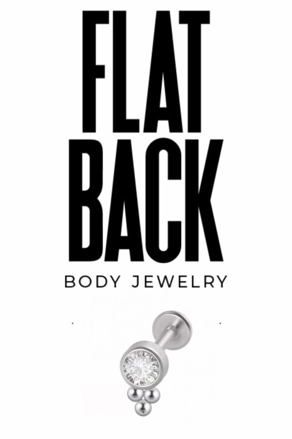 Crystal Dangle Balls Flat Back