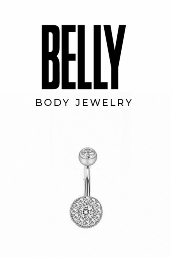 Pave Crystal Belly Ring