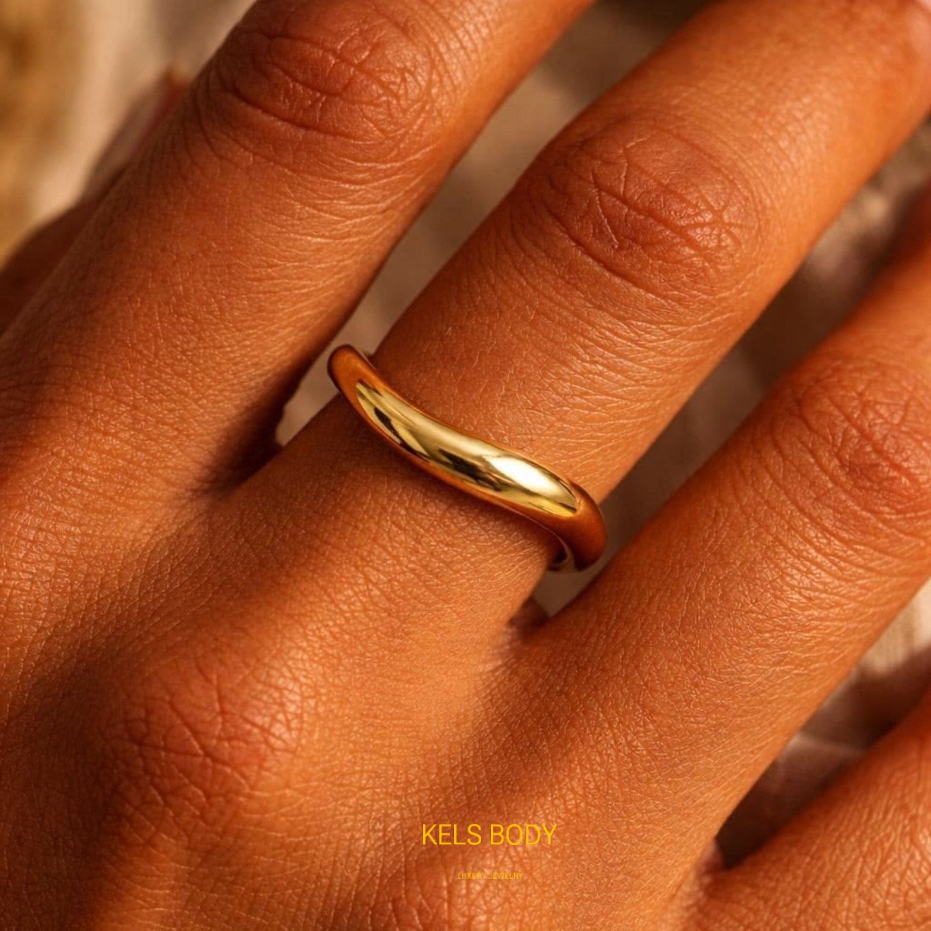 3pcs Asymmetrical Ring Set