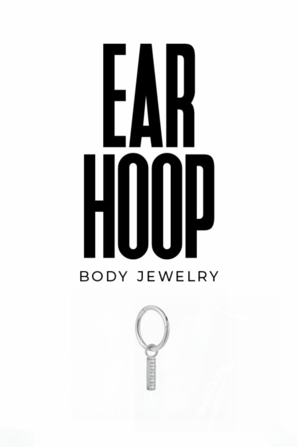 Halo Bar Drop Ear Hoop